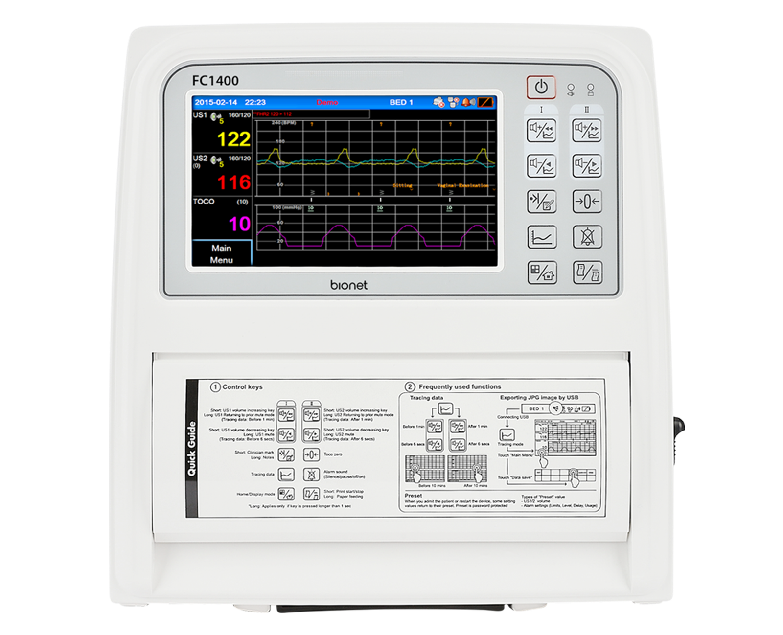 fc1400 fetal monitor for twins