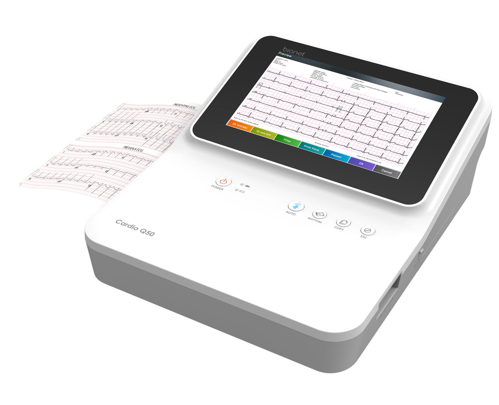 EKG CardioQ50 side view