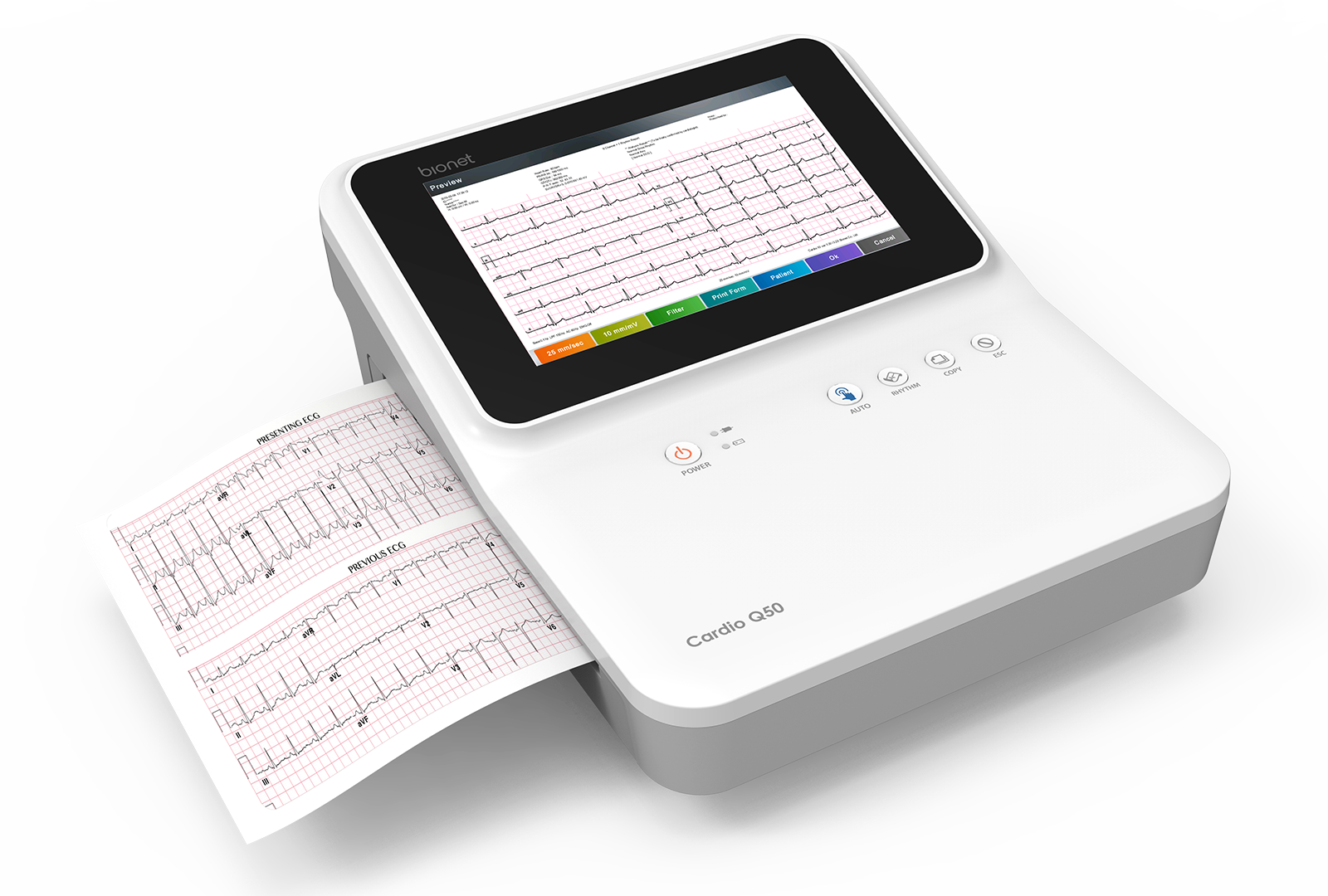 q50 side 12-channel resting ECG cardiology